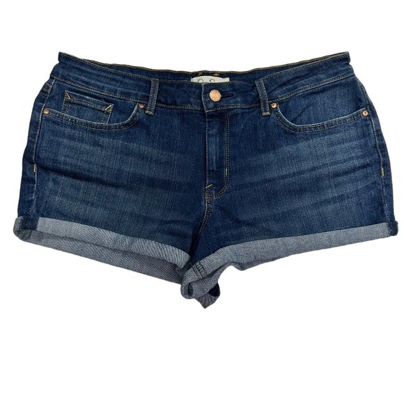 Jessica Simpson Pants - Jessica Simpson Forever Cuffed Denim Shorts (31)
